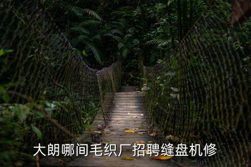 大朗哪間毛織廠招聘縫盤機修