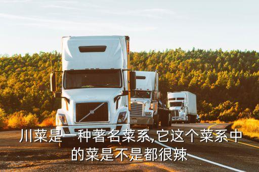  川菜是一種著名菜系,它這個菜系中的菜是不是都很辣