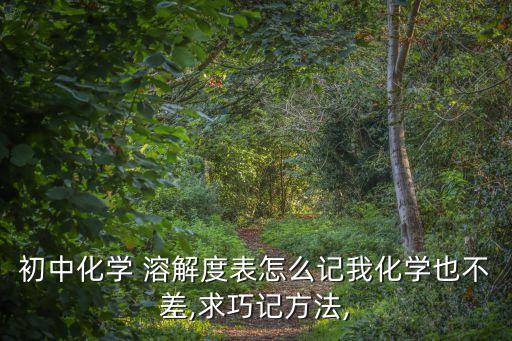 溶解度口訣,初三化學溶解度口訣:鉀鈉銨鹽溶水快
