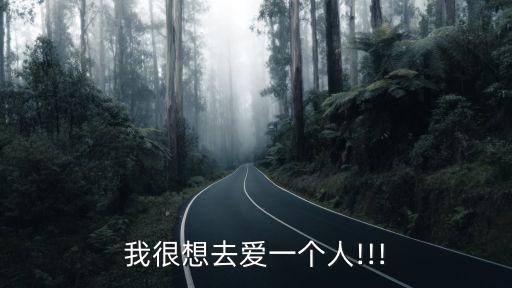 我很想去愛一個人!!!