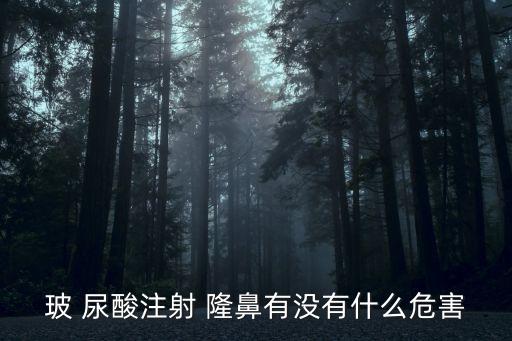 玻尿酸隆鼻副作用,打玻尿酸隆鼻的危害及后期副作用