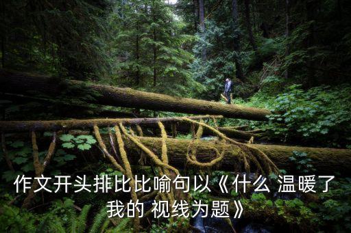 作文開(kāi)頭排比比喻句以《什么 溫暖了我的 視線為題》