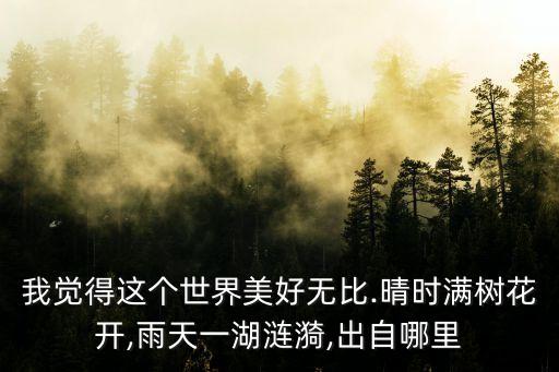 從你的全世界路過小說