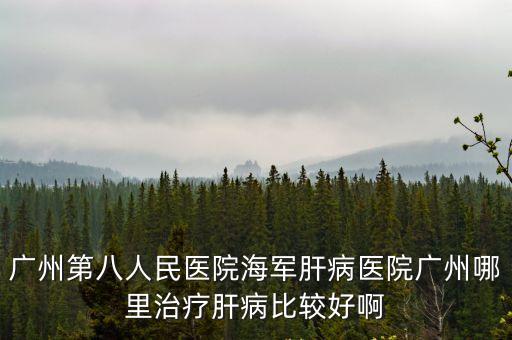 廣州第八人民醫院海軍肝病醫院廣州哪里治療肝病比較好啊