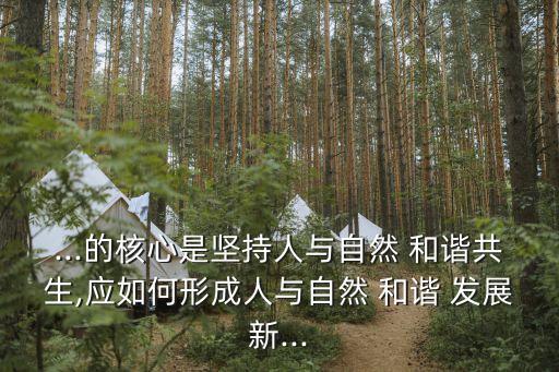 人與自然和諧發(fā)展