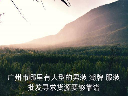 廣州高仿潮牌服裝貨源，請問廣州哪里有批發品牌精仿的衣服啊