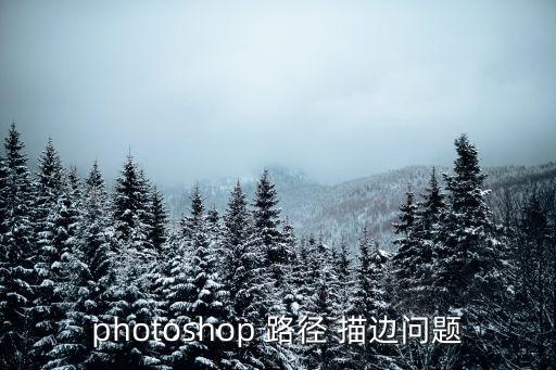 photoshop 路徑 描邊問題