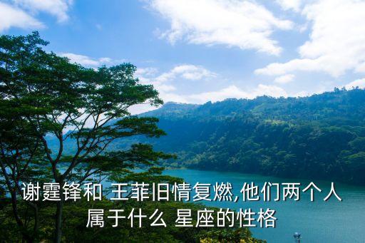 王菲星座,謝霆鋒和王菲星座