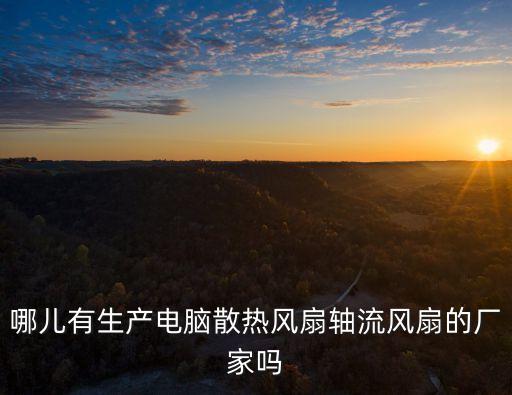 哪兒有生產電腦散熱風扇軸流風扇的廠家嗎
