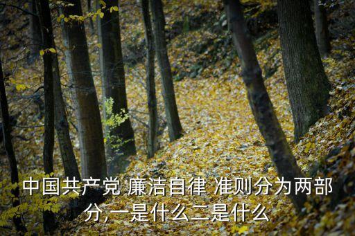 廉潔自律準(zhǔn)則