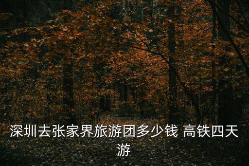 深圳到張家界旅游費(fèi)用，從深圳去1次張家界玩需要大概多少預(yù)算有人清楚大概是從深圳回1