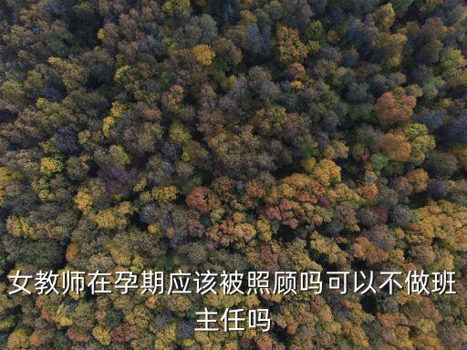 女教師在孕期應該被照顧嗎可以不做班主任嗎