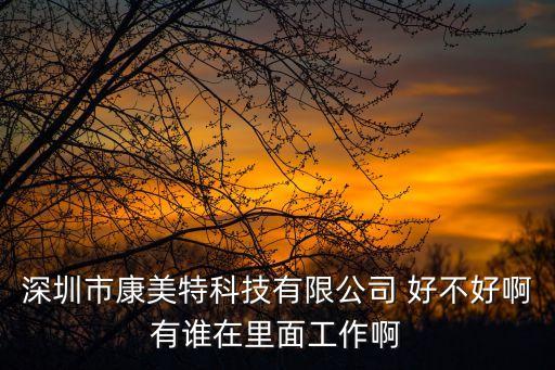 深圳市康美特科技有限公司 好不好啊有誰在里面工作啊