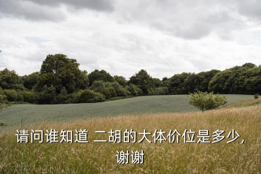 請問誰知道 二胡的大體價位是多少,謝謝