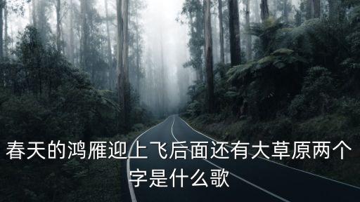 春天的鴻雁迎上飛后面還有大草原兩個字是什么歌