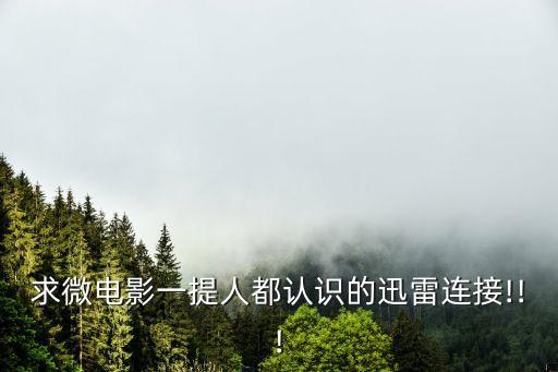 求微電影一提人都認(rèn)識的迅雷連接!!!