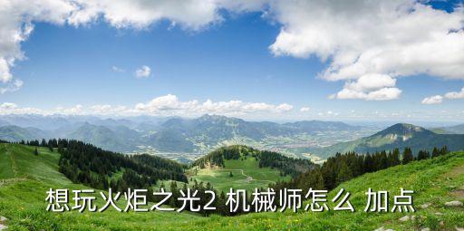 想玩火炬之光2 機械師怎么 加點