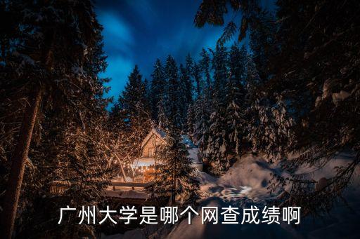 廣州大學成績查詢系統(tǒng)，廣州大學是哪個網(wǎng)查成績啊