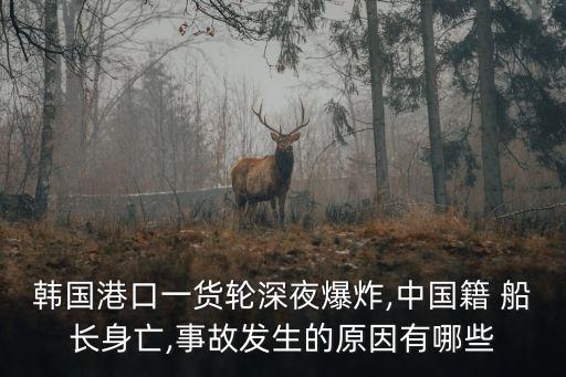 韓國港口一貨輪深夜爆炸,中國籍 船長身亡,事故發(fā)生的原因有哪些