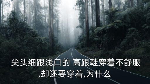  尖頭細跟淺口的 高跟鞋穿著不舒服,卻還要穿著,為什么