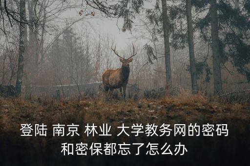 南京林業大學教務處