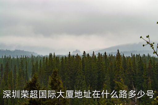 深圳榮超國(guó)際大廈地址在什么路多少號(hào)