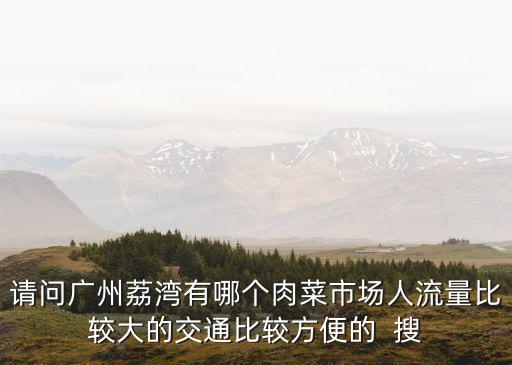 請問廣州荔灣有哪個肉菜市場人流量比較大的交通比較方便的  搜