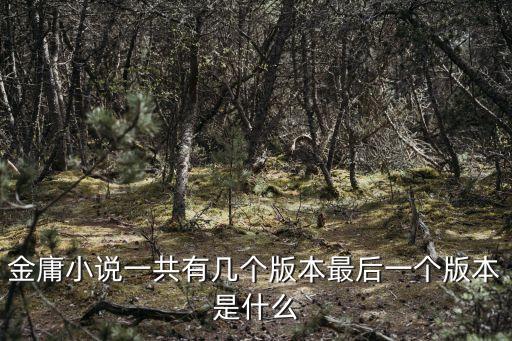 金庸小說一共有幾個版本最后一個版本是什么