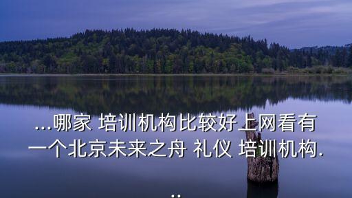...哪家 培訓機構比較好上網看有一個北京未來之舟 禮儀 培訓機構...