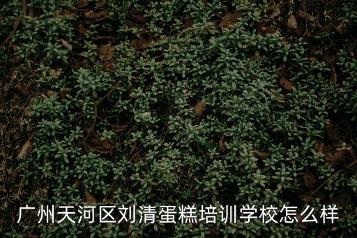 廣州天河區劉清蛋糕培訓學校怎么樣