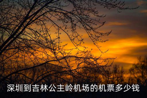 深圳到吉林公主嶺機(jī)場(chǎng)的機(jī)票多少錢(qián)