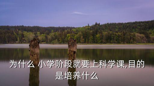為什么 小學階段就要上科學課,目的是培養什么