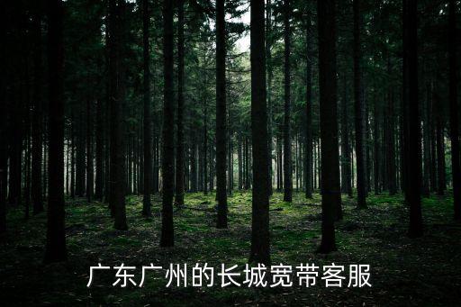廣東廣州的長(zhǎng)城寬帶客服