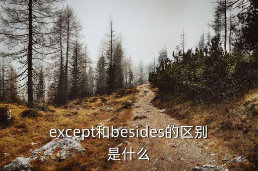 except和besides的區(qū)別是什么