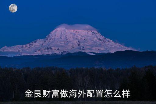 金艮財富做海外配置怎么樣
