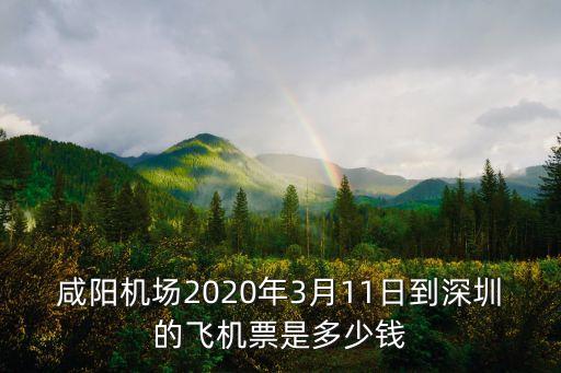 咸陽機場2020年3月11日到深圳的飛機票是多少錢