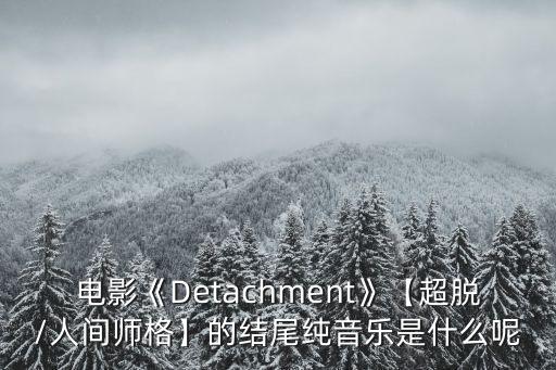 detachment,attachment是什么意思?