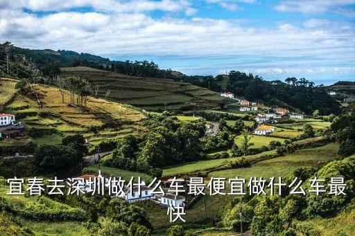 宜春去深圳做什么車最便宜做什么車最快