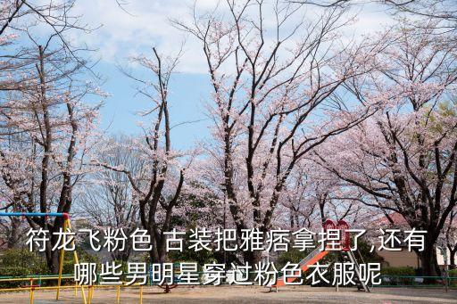 符龍飛粉色 古裝把雅痞拿捏了,還有哪些男明星穿過粉色衣服呢