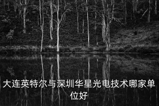 大連英特爾與深圳華星光電技術哪家單位好