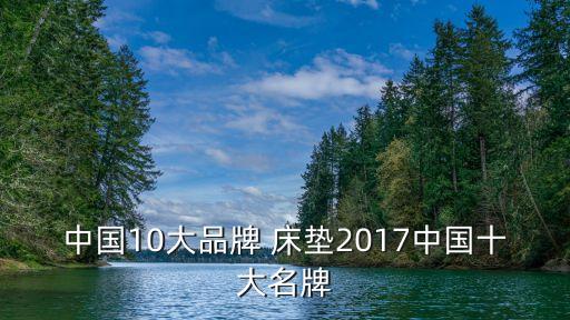 中國10大品牌 床墊2017中國十大名牌