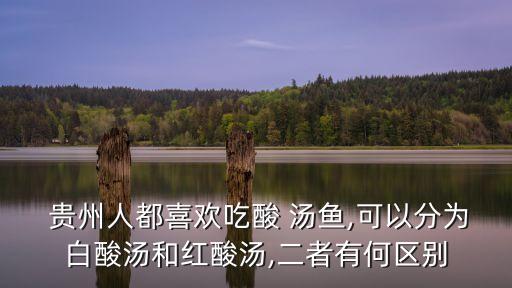  貴州人都喜歡吃酸 湯魚,可以分為白酸湯和紅酸湯,二者有何區別