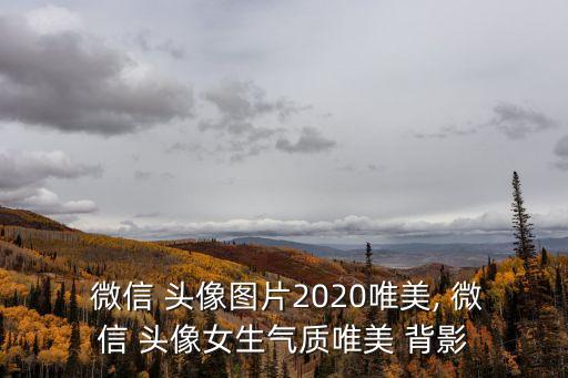  微信 頭像圖片2020唯美, 微信 頭像女生氣質唯美 背影