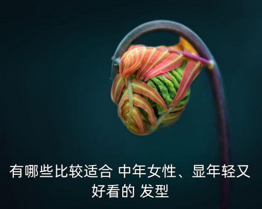 有哪些比較適合 中年女性、顯年輕又好看的 發(fā)型