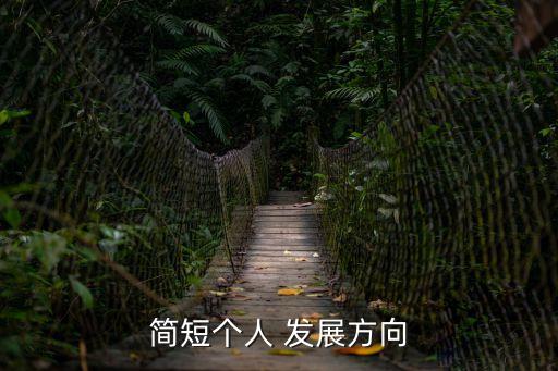 簡短個人 發(fā)展方向