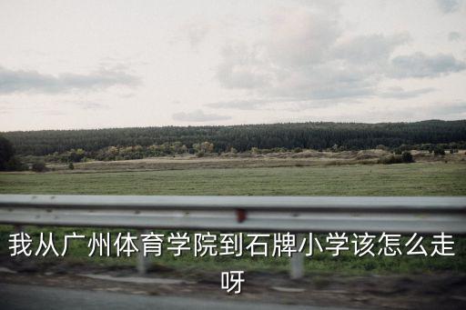 我從廣州體育學院到石牌小學該怎么走呀