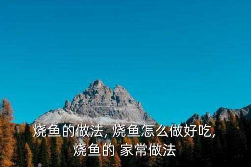  燒魚的做法, 燒魚怎么做好吃, 燒魚的 家常做法