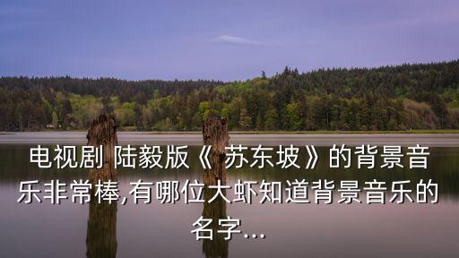 電視劇 陸毅版《 蘇東坡》的背景音樂非常棒,有哪位大蝦知道背景音樂的名字...