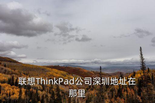 聯想ThinkPad公司深圳地址在那里