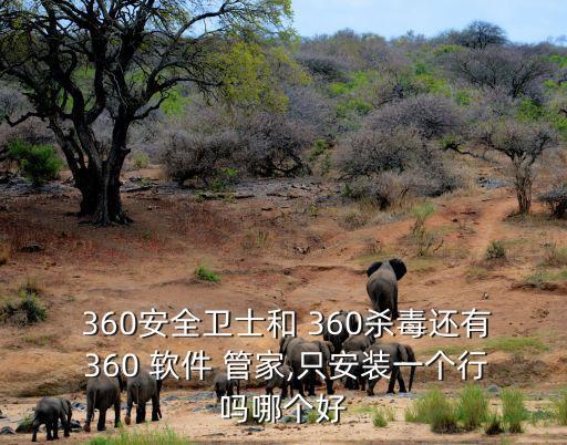  360安全衛士和 360殺毒還有 360 軟件 管家,只安裝一個行嗎哪個好